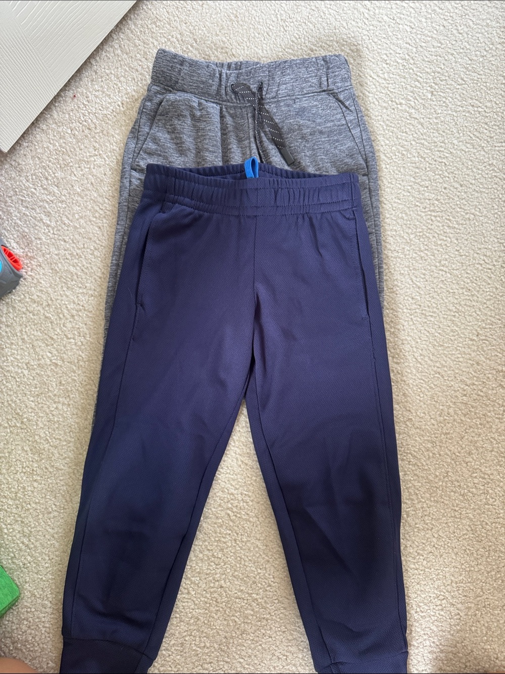 Target Boys Navy and Heather Gray Jogger Pants Duo
